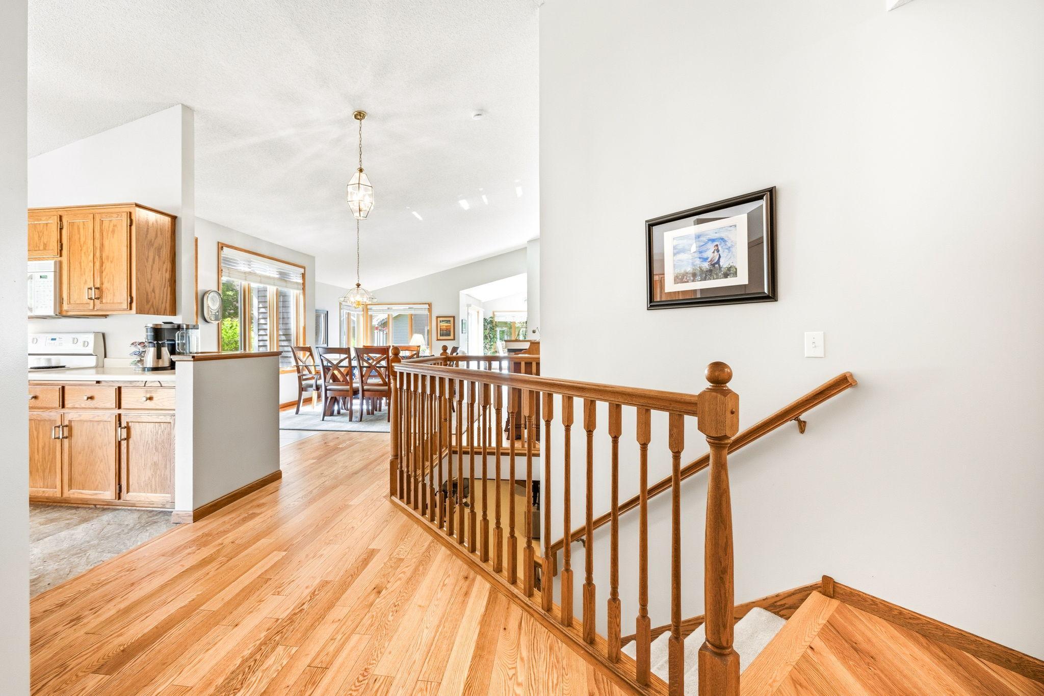 Stylish open staircase