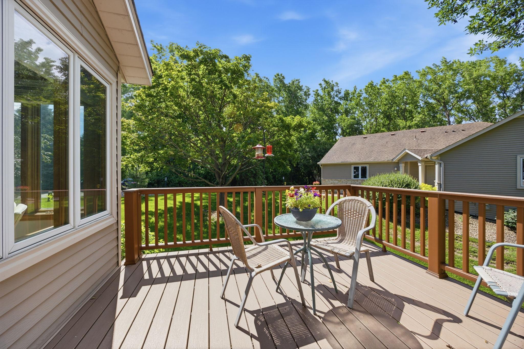 Maintenance-Free Deck off the Sunroom