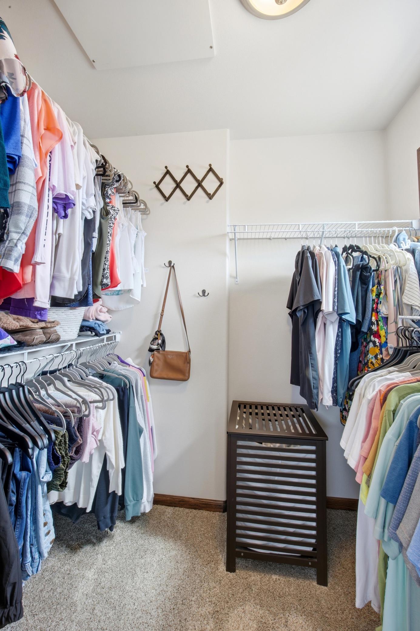 Primary Suite Walk-In Closet (with window)