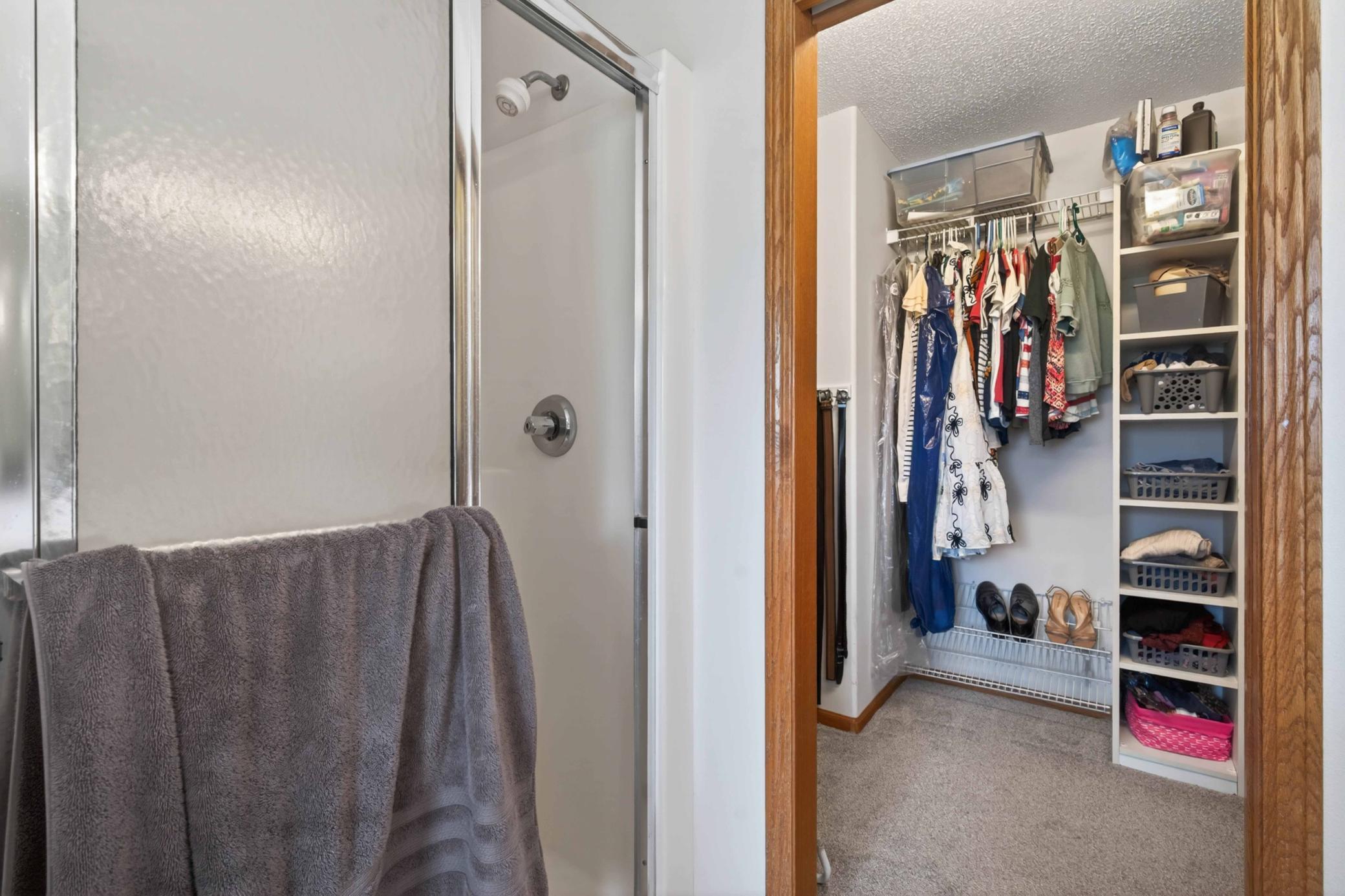 PRIMARY SHOWER/CLOSET