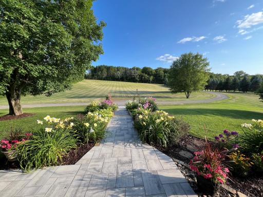 Gorgeous views of gardens and sunsets from the front porch