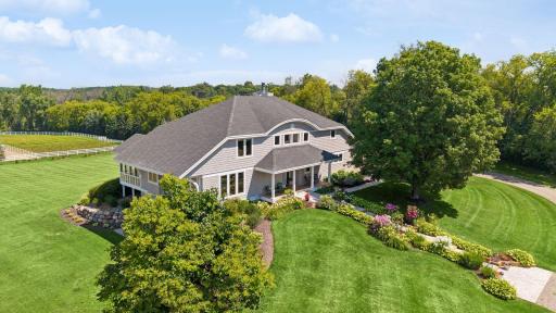 Photos don't do this stunning home and property justice! Beautiful gardens, panoramic views of gently rolling grounds, horses grazing in the distance and a wonderful sense of privacy.