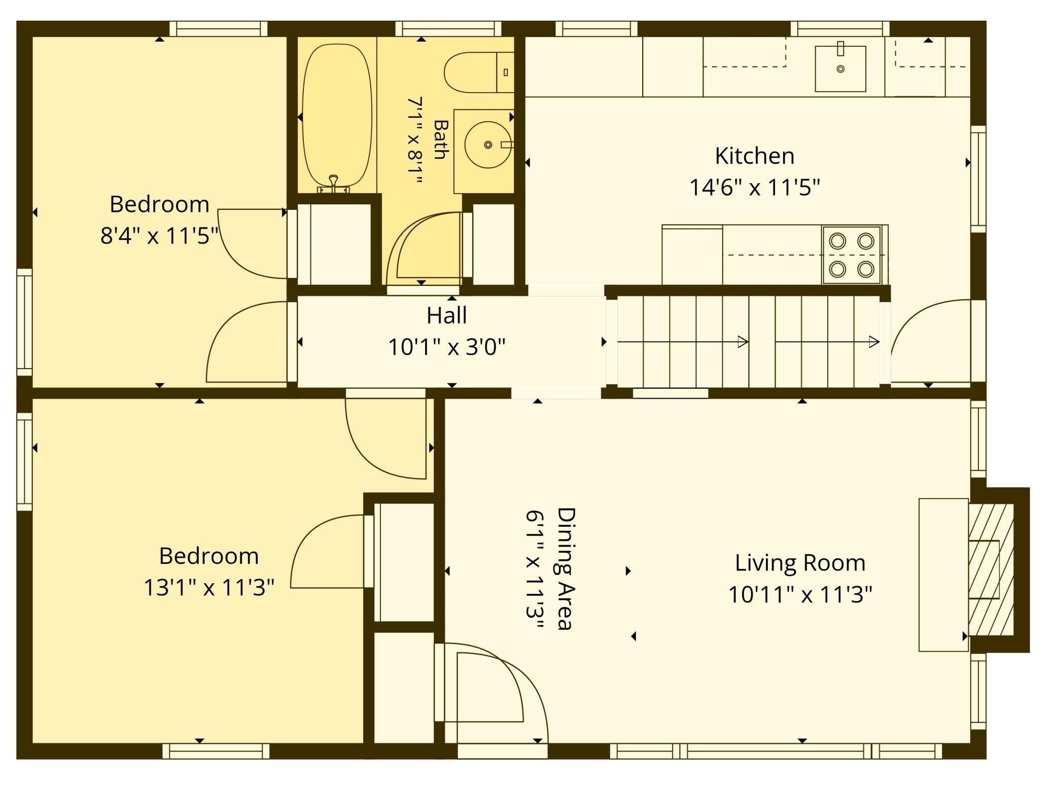 Main Level floor plan