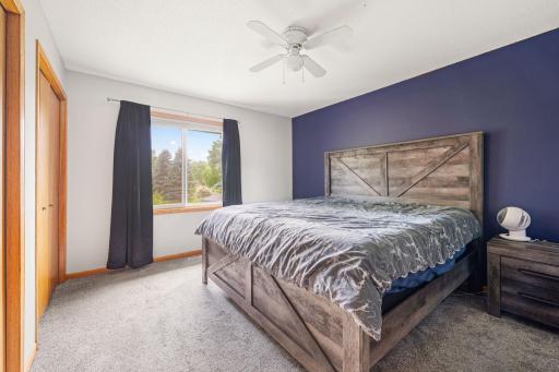 Spacious primary bedroom with ensuite 3/4 bath.