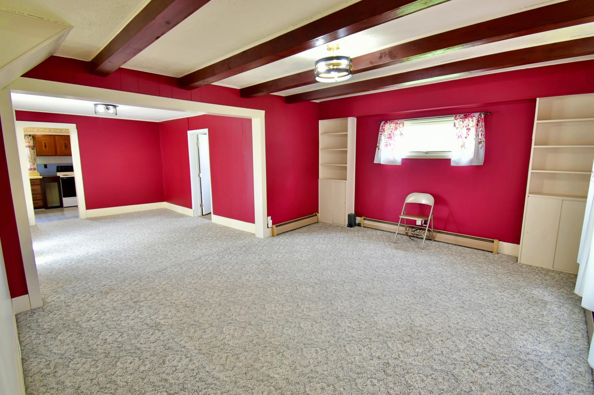 View of your living room and dining room as you come in the front door