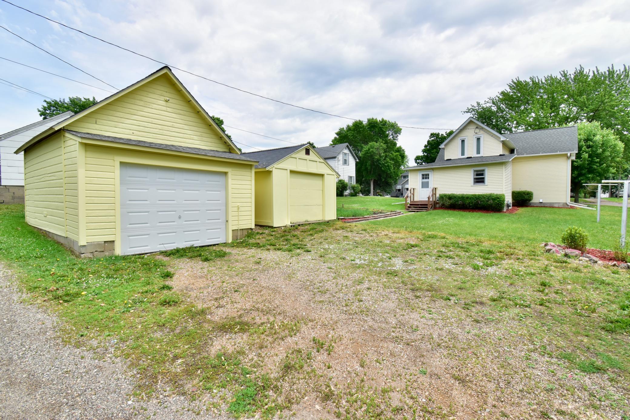 Next to your garage is a completely insulated shed