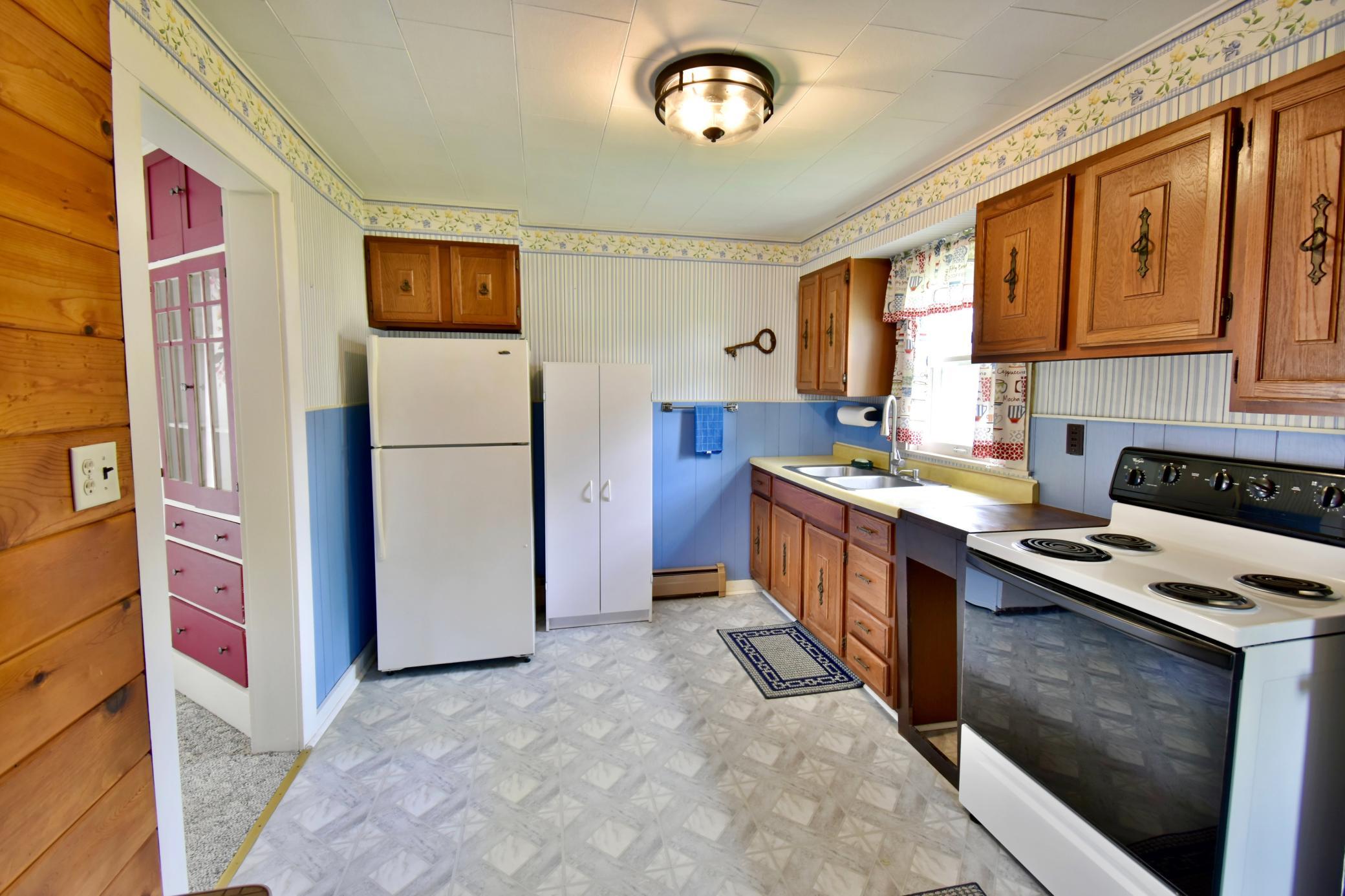 View of the kitchen from the nook!