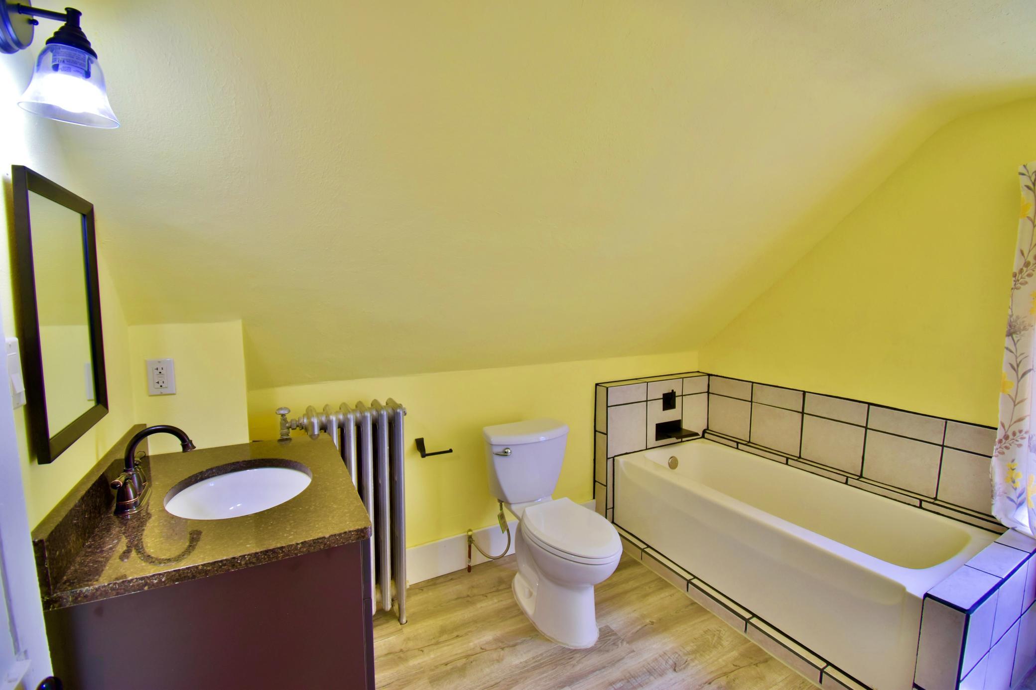 On the other side of the bathroom is a very large closet as well!