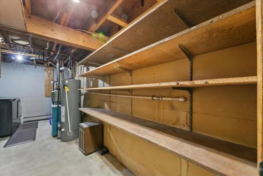 Storage shelves Without items