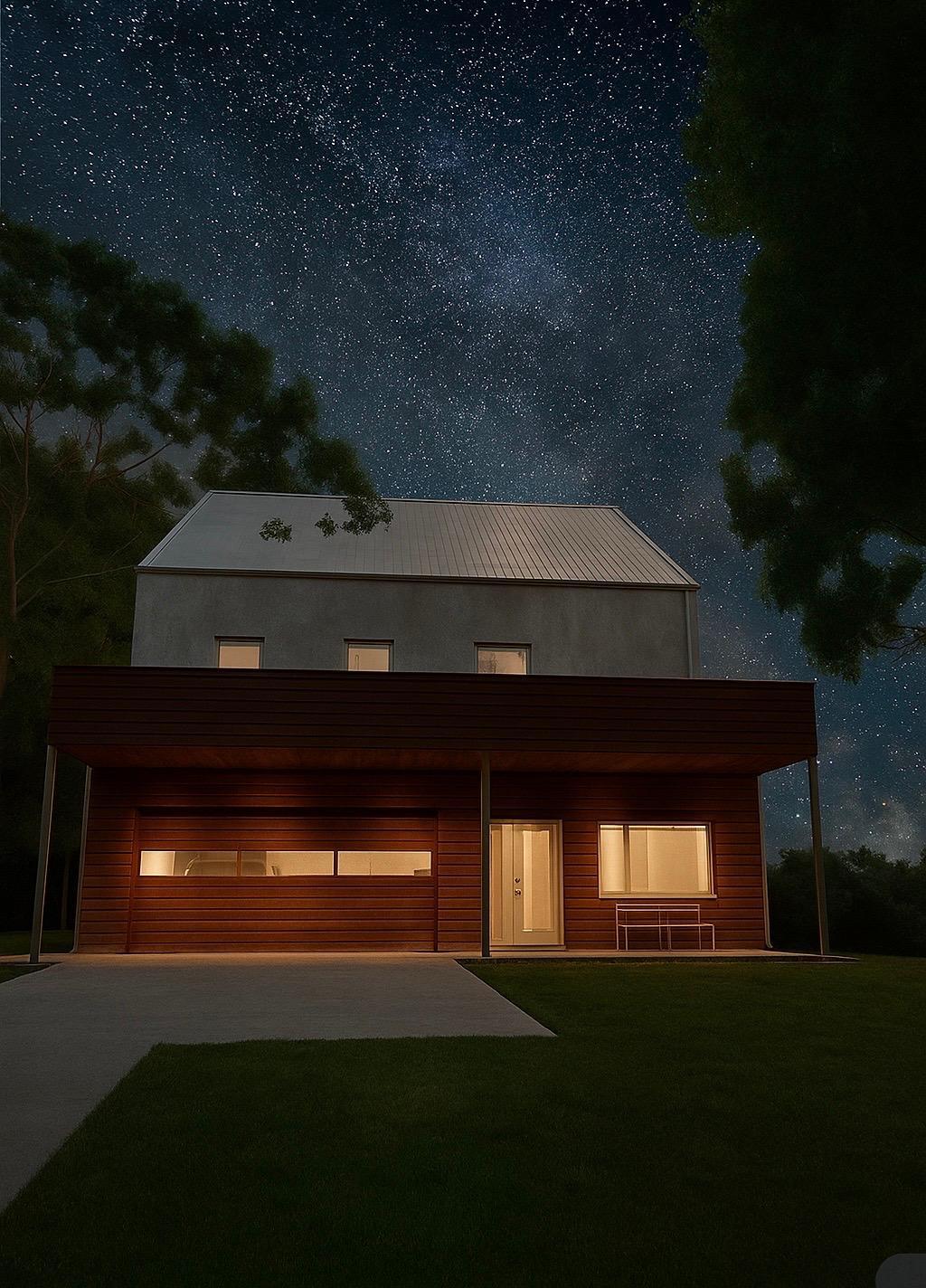 Rendering of the home that was planned for the lot.
