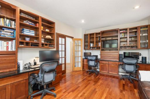 Main Floor Office with 2 built-in work stations