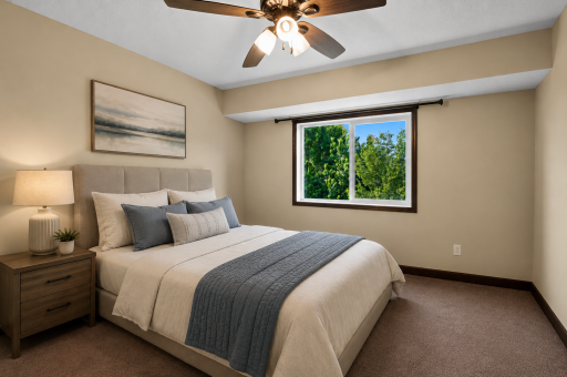 Spacious third bedroom offering flexibility for guests, hobbies, remote work, or everyday living needs.