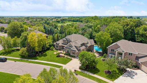 Aerial view of 2932 Fairway Drive. This is a SHOW STOPPER and can't wait for you to see the inside. AMAZING layout and function throughout offering something for everyone.