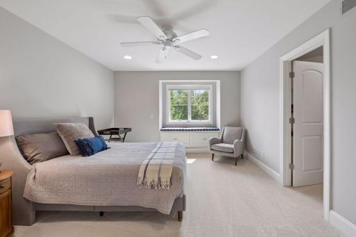 Second of four upper bedrooms and THIS IS AN ENSUITE! Buyers will love the spacious bedrooms, and this also has a generous walk-in closet to boot!