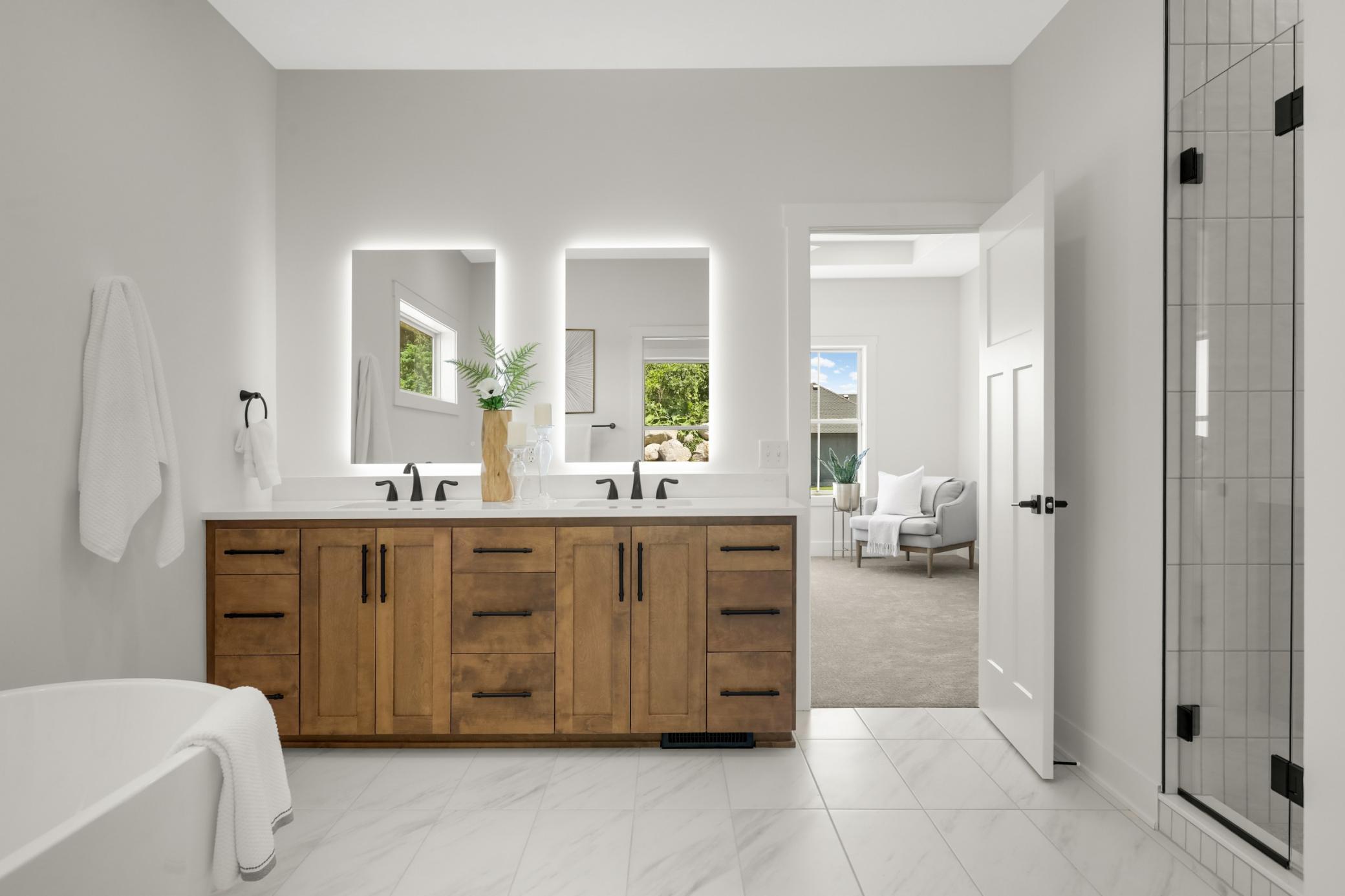Attached Primary Bathroom