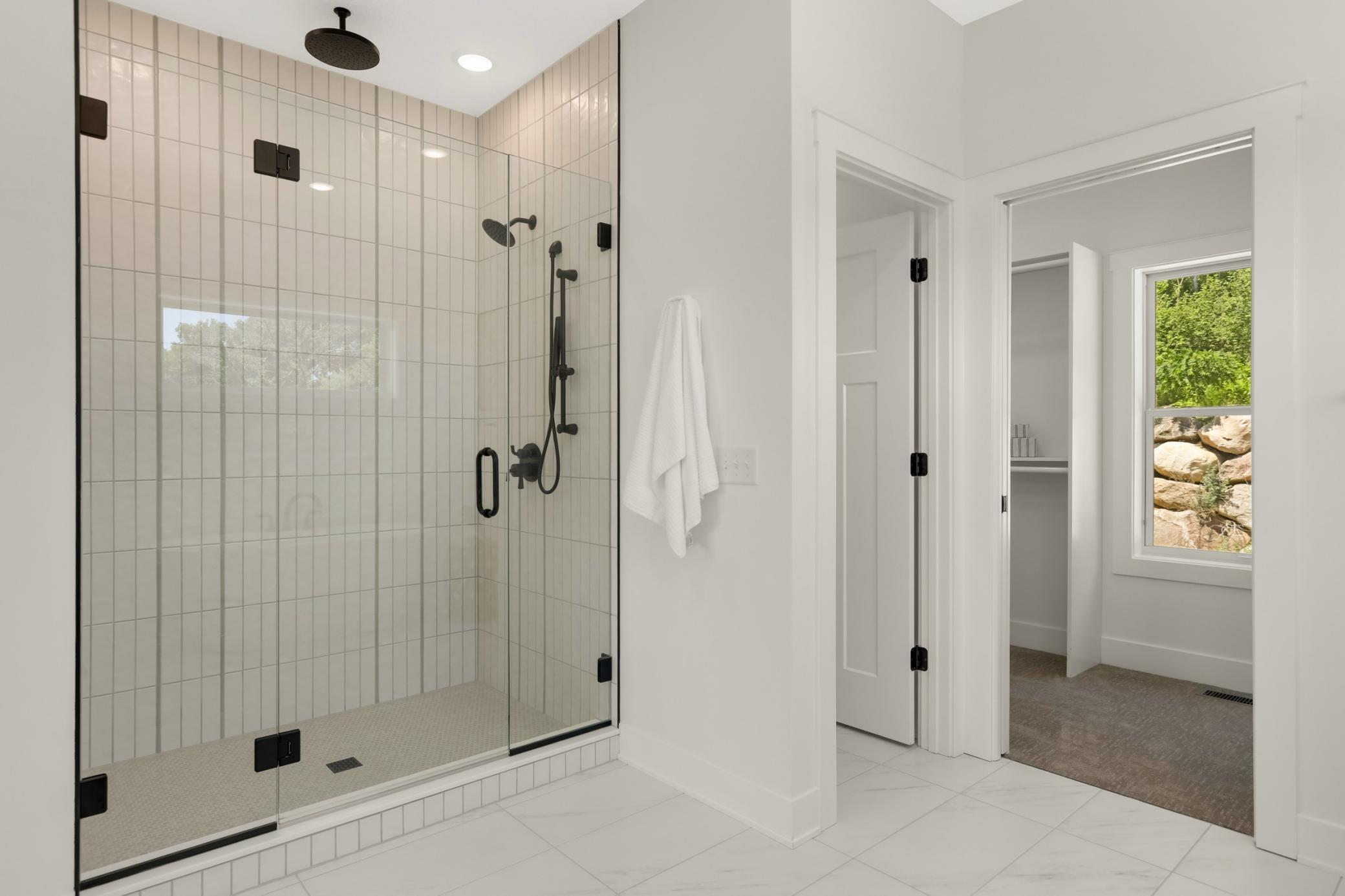 Tiled Shower & private toilet