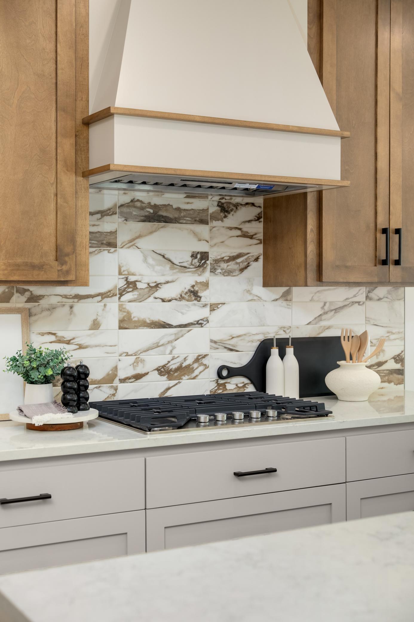 Gorgeous tile backsplash