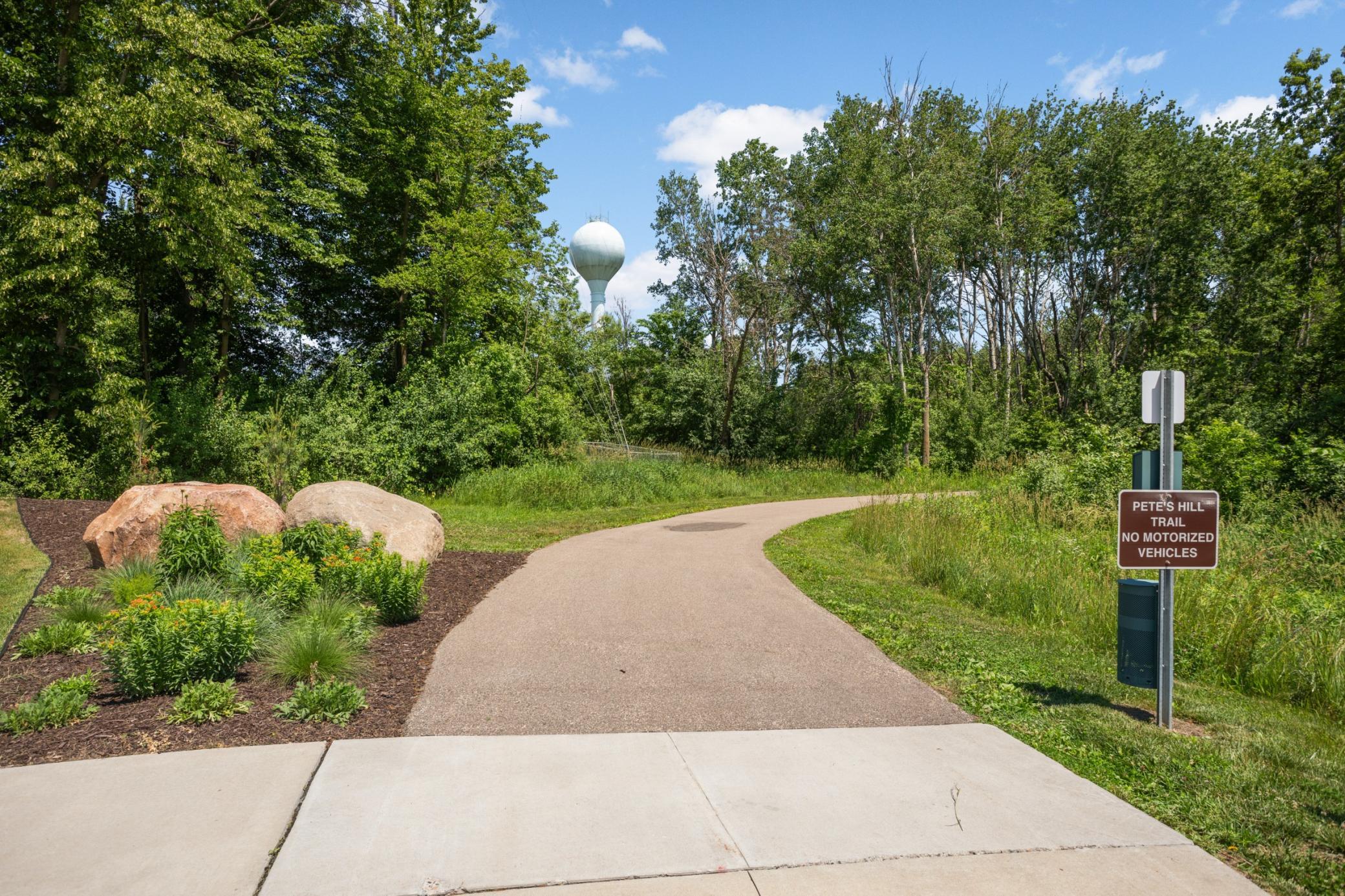 Pete's Hill Trails nearby