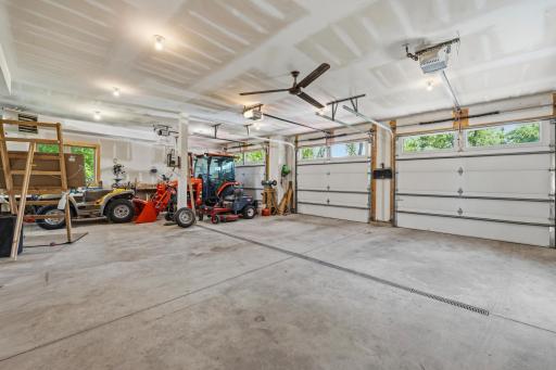 3 Car Heated Garage, Insulated, Floor Drains