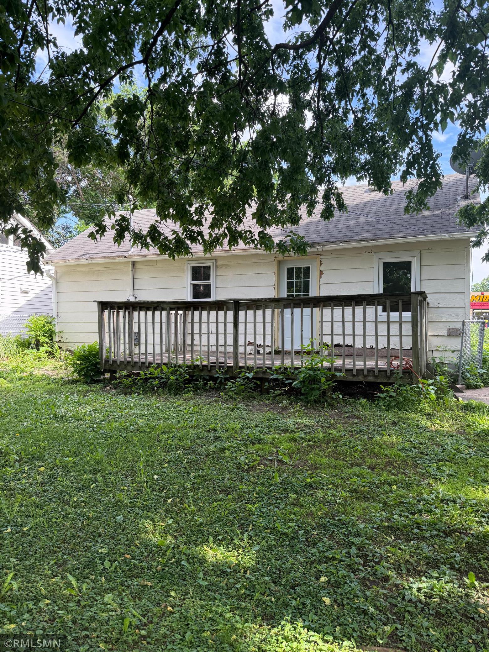 Rear of home with the deck.