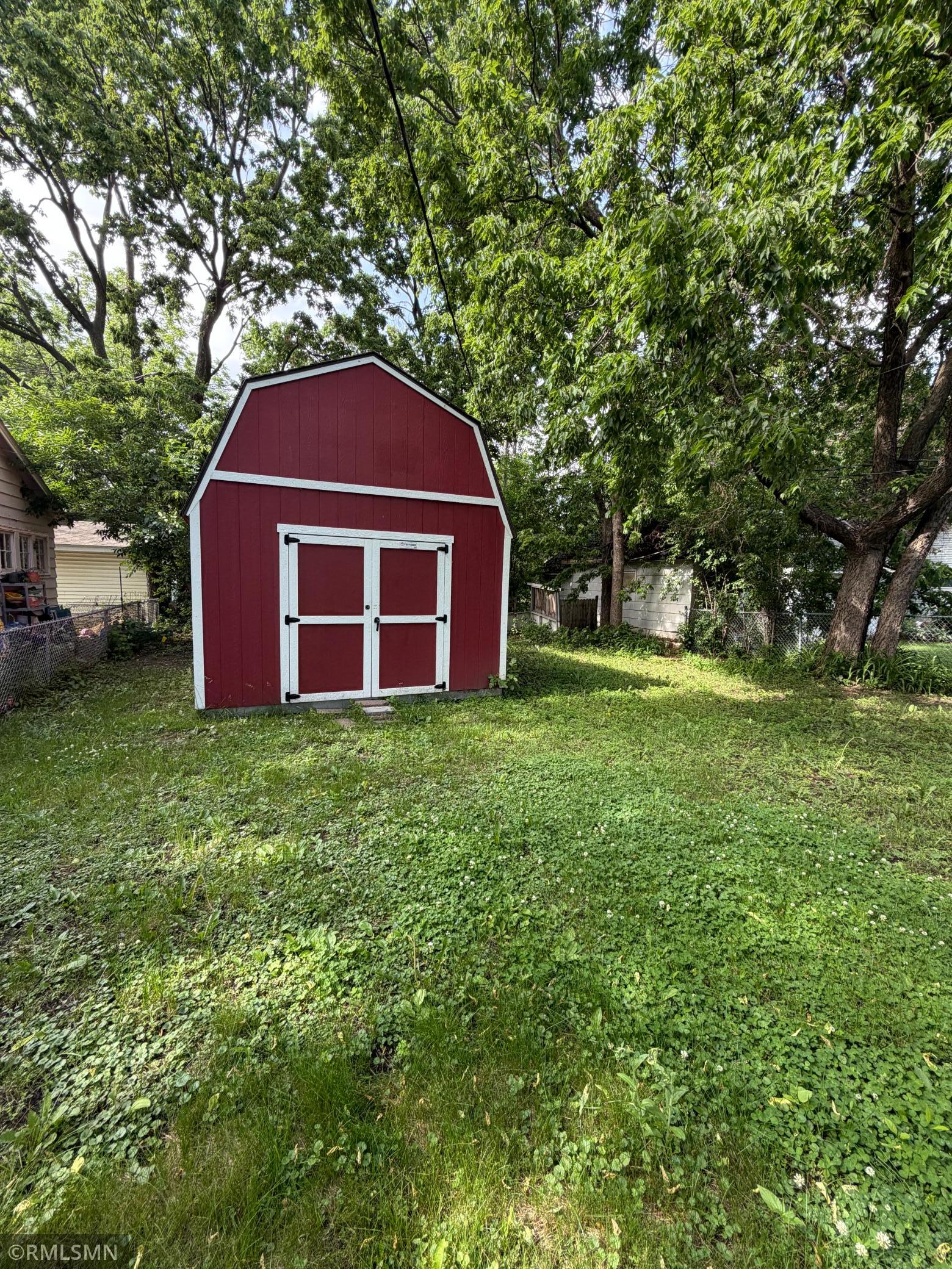 Wonderful Tuff Shed. Tons of storage with a loft