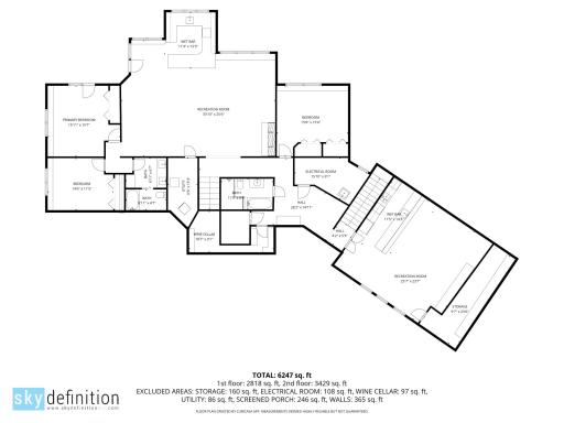 9401 LOWER LEVEL FLOOR PLAN