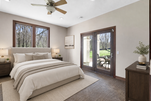 Bedroom 4 lower level, some virtual staging