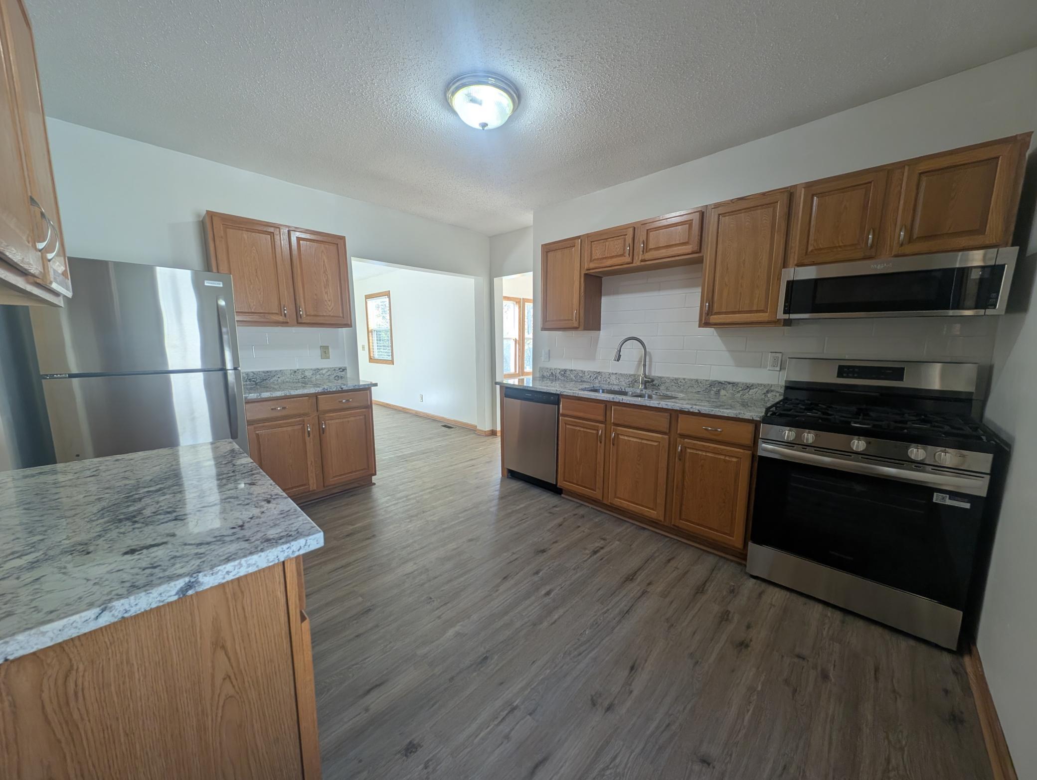 Kitchen with Granite Counters and all new appliances