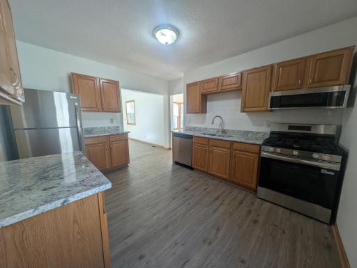 Kitchen with Granite Counters and all new appliances