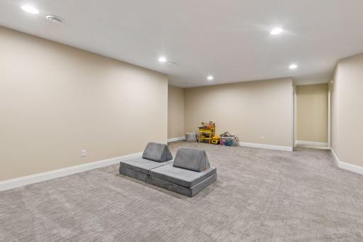 Large room can accommodate game area, too
