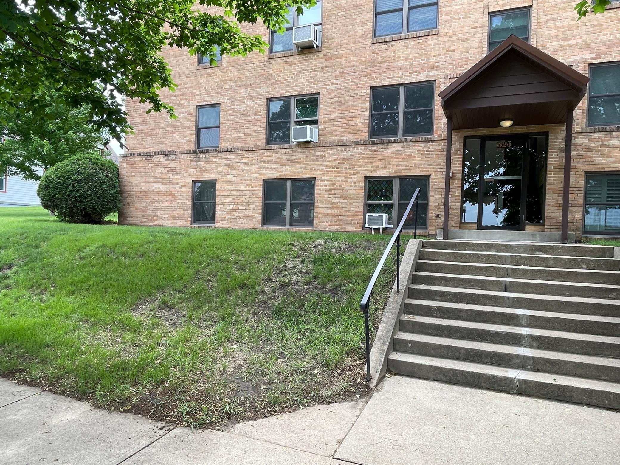 Garden level unit with large windows!