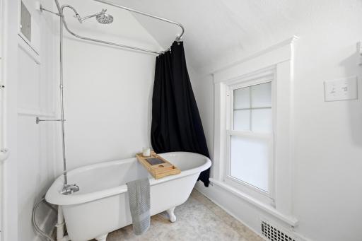 Upstairs Bathroom with Clawfoot tub
