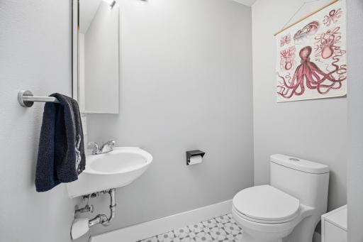 1/2 Bathroom on the Main Floor