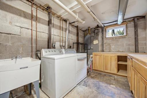 Laundry/ Utility Room - Basement has been fully braced!