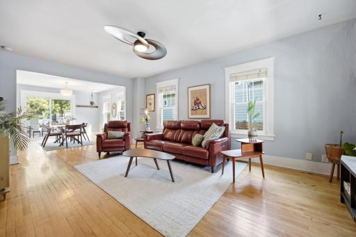 Living Room with Beautiful Hardwood Floors