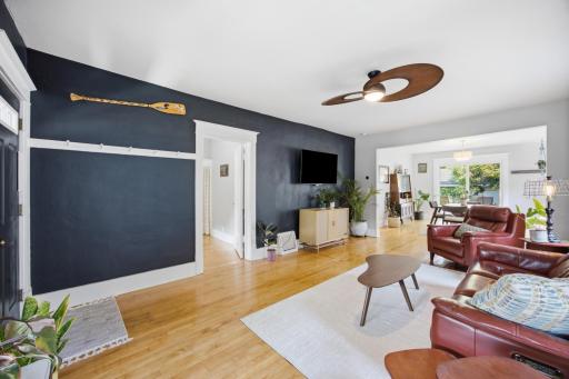 Living Room with Beautiful Hardwood Floors