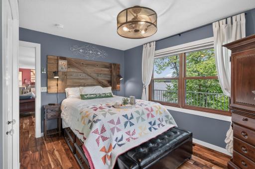 Primary bedroom with private full bathroom