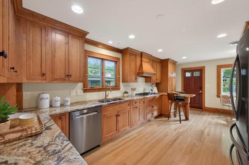 A beautifully renovated kitchen that balances function and warmth.