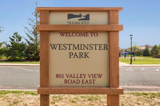 Westminster Park located just .3 miles from the home