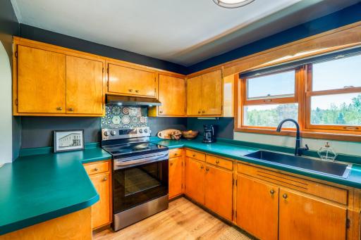 Classic maple cabinetry