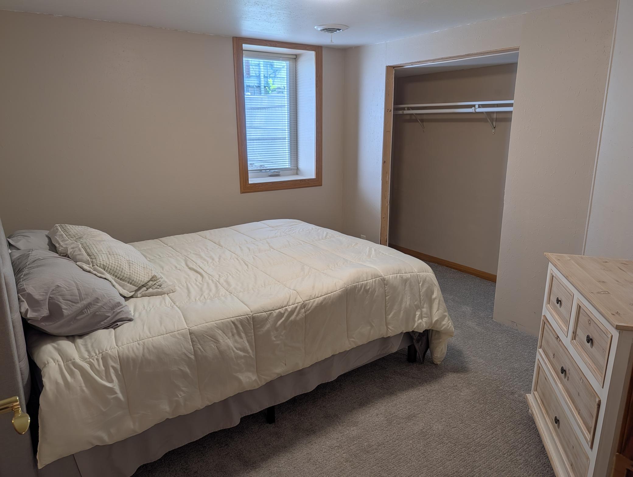 New basement bedroom with egress