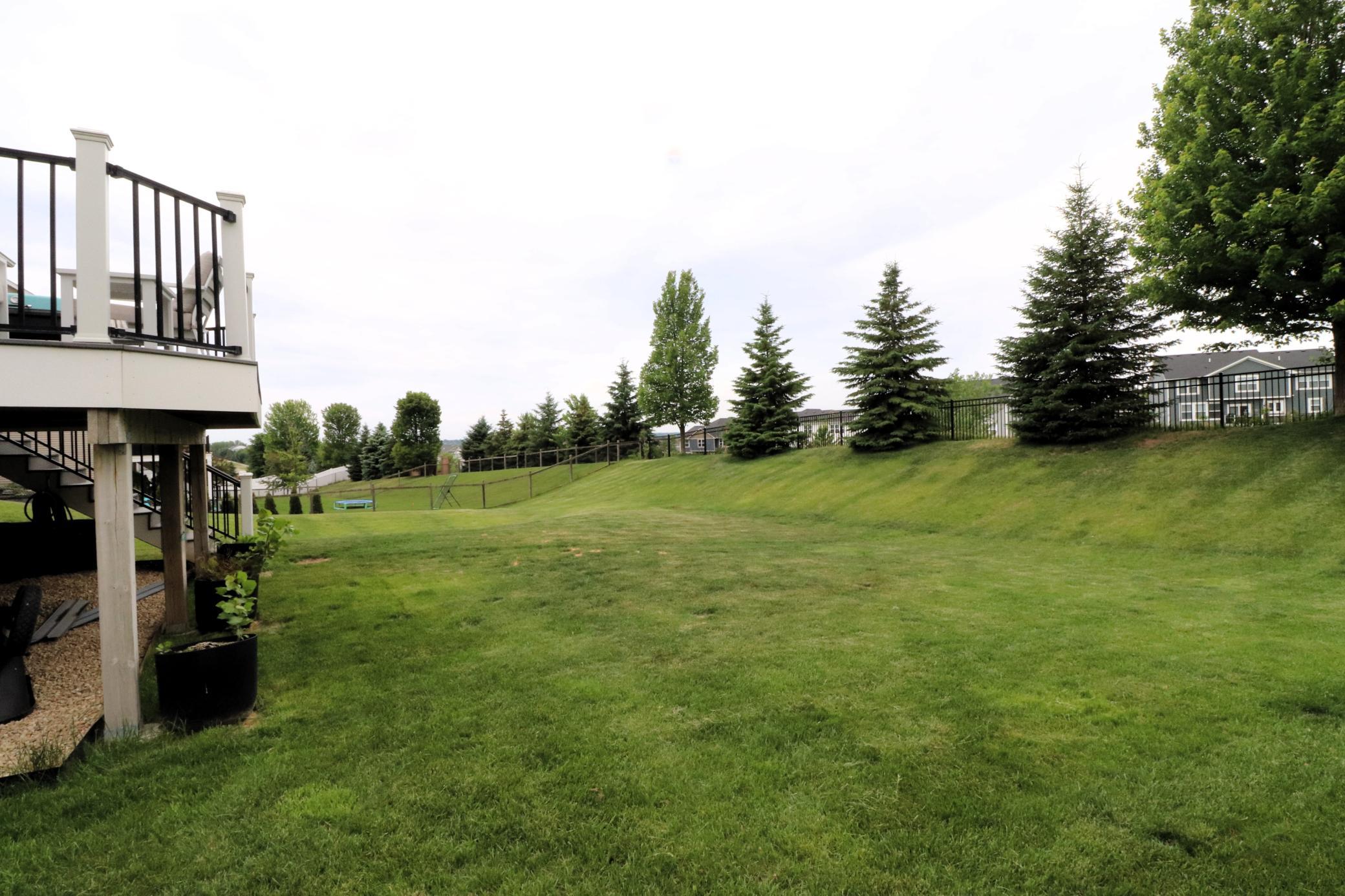 Spacious back yard