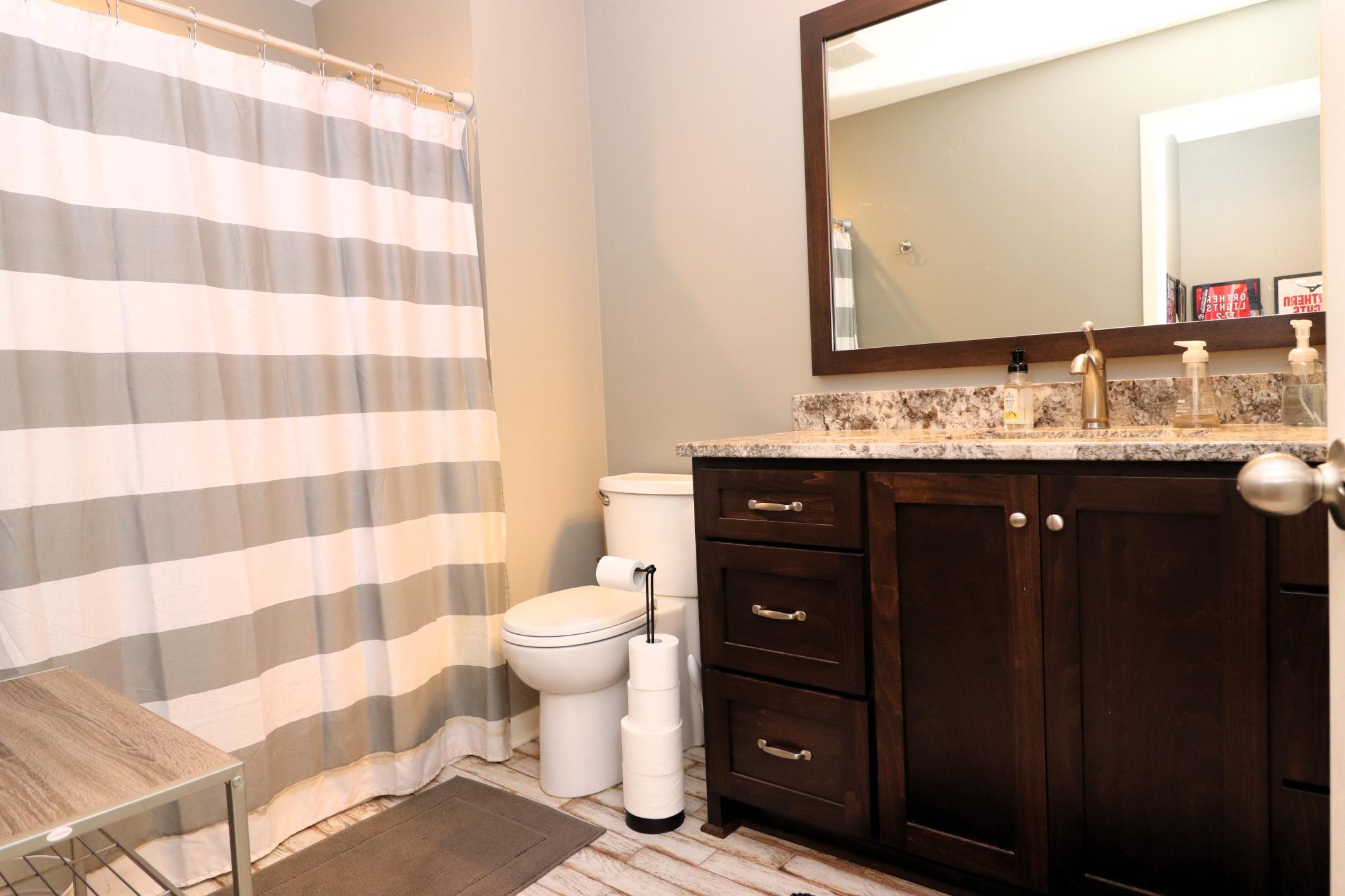 Lower level bath