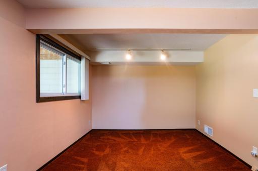 Additional living space off of the family room. Perfect for home office or exercise area.
