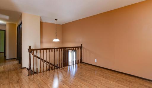 Main split entry foyer leading to main level living and lower level walk-out family room.