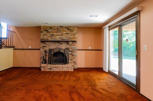 Lower level family room.