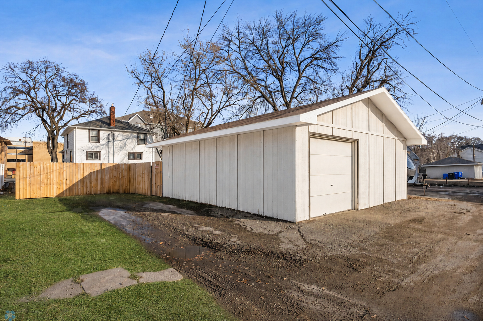 Outside of Garage - Altered Green Grass