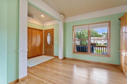 Vaulted ceilings, gleaming hardwood floors