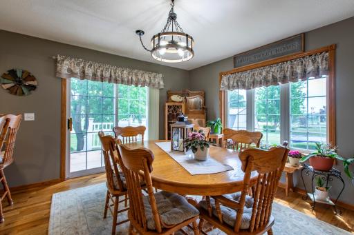 Tons of natural light and walks out to composite deck and private backyard