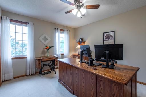 Second floor bedroom with lots of natural light, 3 being used as 2nd home office